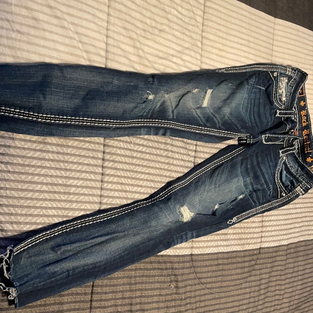 Women’s Crop Rock Revival Jeans